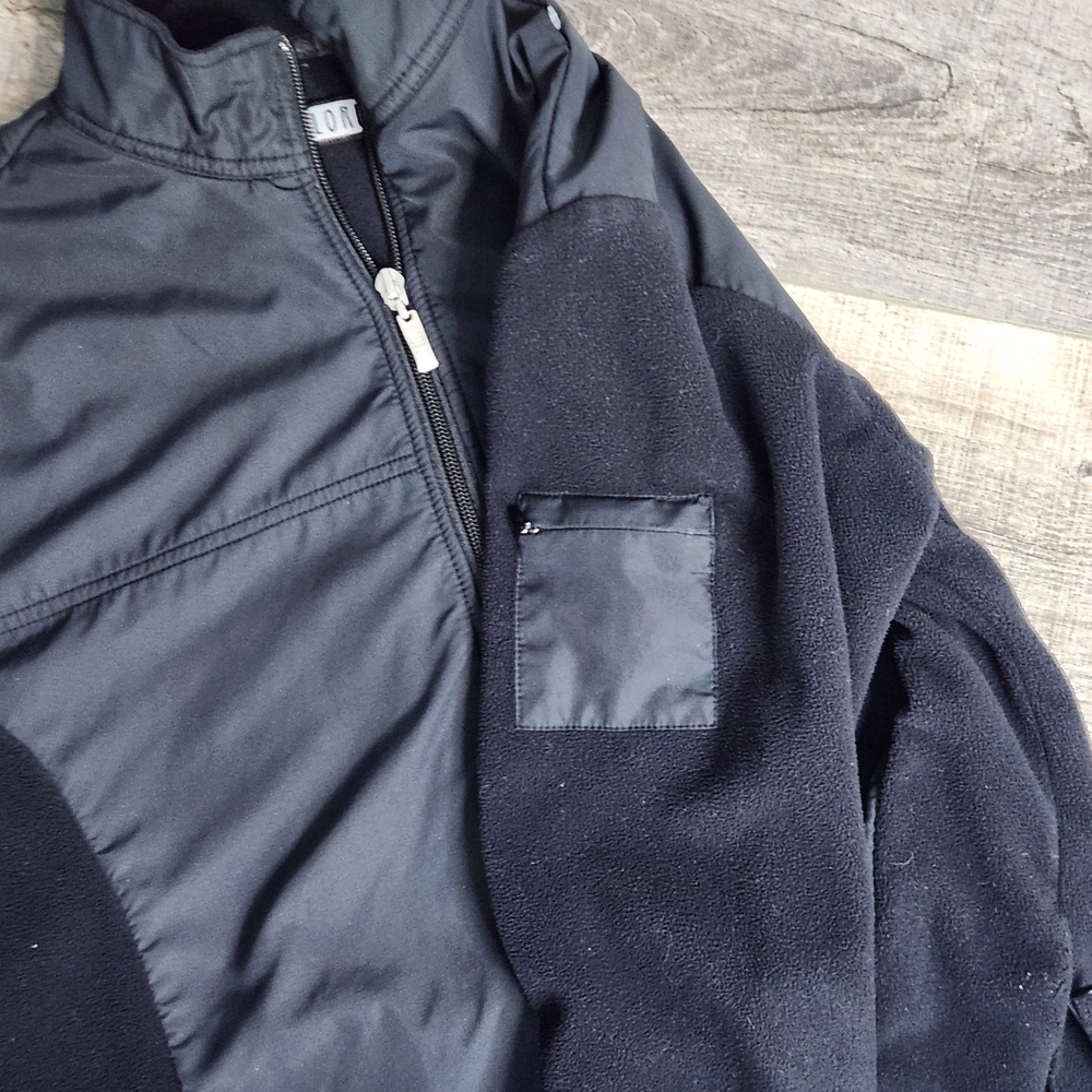 Kate Lord Golf Windbreaker Fleece Black Quarter Zip Jacket S Everyday Athletic - Picture 6 of 9